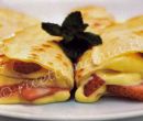 Crepes arrostolate con zabaione al limoncello e fragole