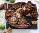 Crostata di fichi e noci al cioccolato