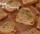 Crostini ai carciofi e riso - I men di Benedetta