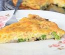 Frittata con gamberetti e piselli