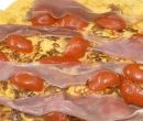 Frittata rossa al prosciutto crudo - cotto e mangiato