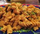 Fusilli con crema di peperoni grigliati