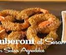 Gamberoni al sesamo con salsa agrodolce - I men di Benedetta