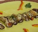 Involtini di melanzana con pesce - cotto e mangiato