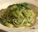 Linguine pesto fagiolini e patate - cotto e mangiato