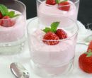 Mousse cioccolato bianco e fragole