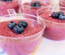 Mousse di mirtilli