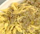 Pappardelle con agnello e carciofi - Anna Moroni