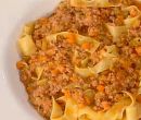 Pappardelle al rag di cinghiale