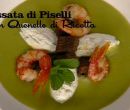 Passata di piselli con quenelle di ricotta - I men di Benedetta