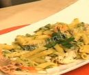 Penne agli scampi in crema di zucchine - cotto e mangiato