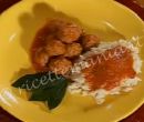 Polpette con sugo di riso - cotto e mangiato