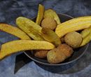 Polpettine di avena con chips di platano - Alessandro Borghese