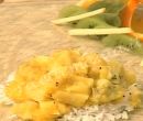 Riso basmati con frutta e curry - cotto e mangiato