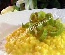 Risotto zafferano e porri - cotto e mangiato