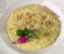 Risotto allo zafferano con castagne e bagoss - Sergio Barzetti