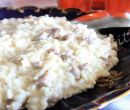 Risotto con salsiccia e burrata