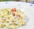 Risotto con speck e zucchine