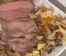 Roast beef con panzanella autunnale