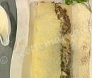 Rotolo di riso con funghi e fonduta di grana - Palma D'Onofrio