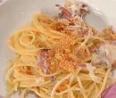 Spaghetti al profumo di speck e squacquerone - Sergio Barzetti