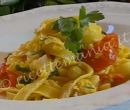 Tagliatelle con platessa - cotto e mangiato