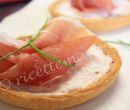 Tartellette al prosciutto crudo