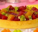 Torta alle gelatine di frutta  crema pasticcera al lime e cioccolato bianco