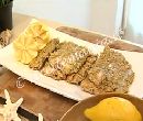 Tranci di sciabola con muesli fritti - cotto e mangiato