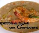 Zuppetta di fagioli con gamberoni - I men di Benedetta