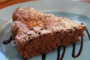 Torta cioccolato e noci - cotto e mangiato