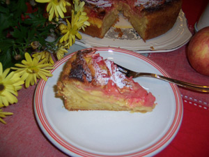 Torta di mele con crema