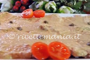 Vitello tonnato senza maionese - cotto e mangiato